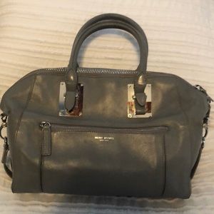 Henri Bendel Whitney Satchel - Grey Leather